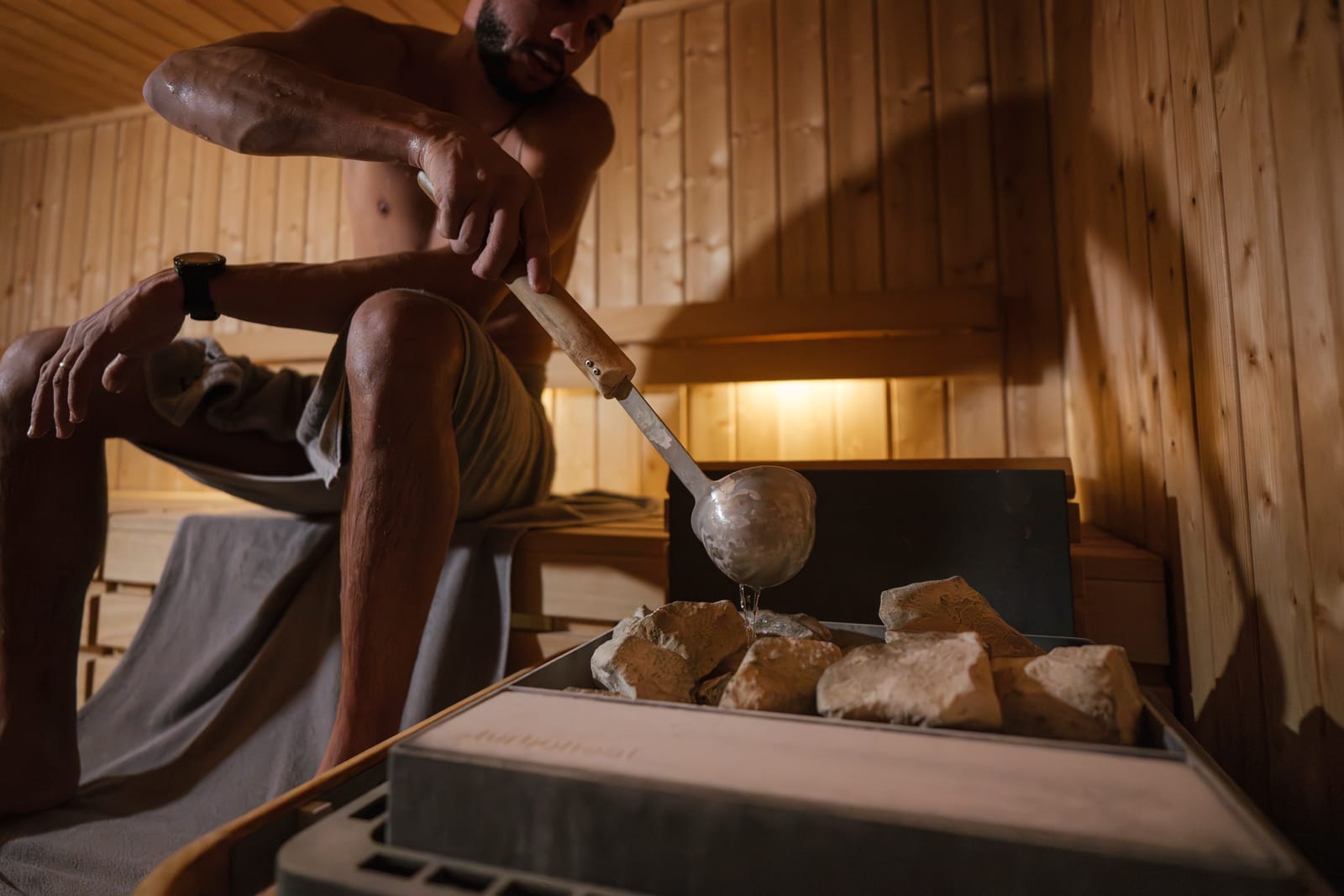 Aufguss im Wellnessbereich